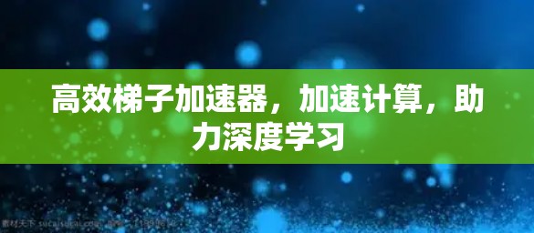 高效梯子加速器，加速计算，助力深度学习