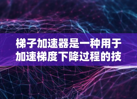 梯子加速器是一种用于加速梯度下降过程的技术，特别是在训练深度学习模型时。它通过优化学习率、调整模型结构或利用分布式计算等方法，提升训练效率。以下是对梯子加速器的详细分析
