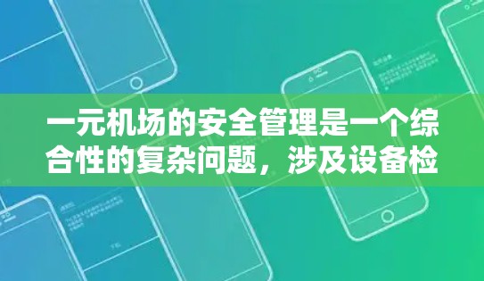 一元机场的安全管理是一个综合性的复杂问题，涉及设备检查、人员核验、货物监控以及应急措施等多方面。以下是对一元机场安全情况的详细分析