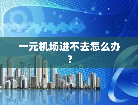 一元机场进不去怎么办? 一元机场进不去怎么办?