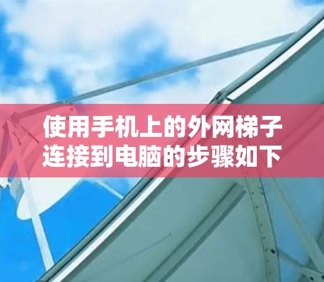 使用手机上的外网梯子连接到电脑的步骤如下