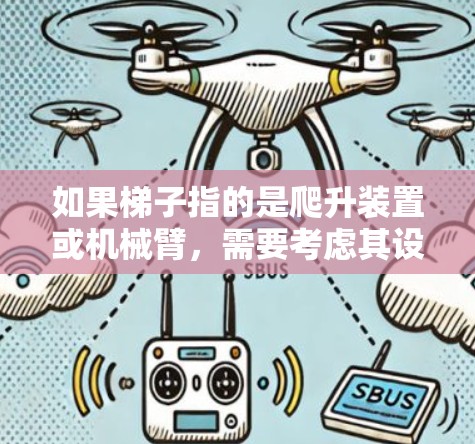 如果梯子指的是爬升装置或机械臂，需要考虑其设计在建筑或机械领域中的应用，可能涉及机械臂的平衡、动力学和平衡系数。在这种情况下，梯子的长度、角度和材质需符合特定的机械臂要求