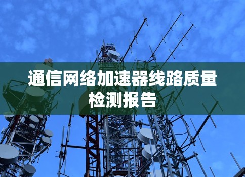 通信网络加速器线路质量检测报告 通信网络加速器线路质量检测报告