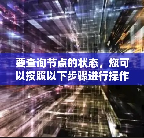 要查询节点的状态，您可以按照以下步骤进行操作
