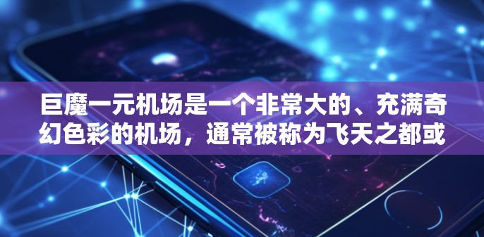 巨魔一元机场是一个非常大的、充满奇幻色彩的机场，通常被称为飞天之都或巨龙之境。它被称为一元机场是因为游客或乘客只需要一元便能进入，而巨魔则象征着巨大的、充满魔力的空中景象