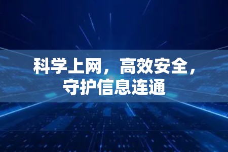科学上网，高效安全，守护信息连通