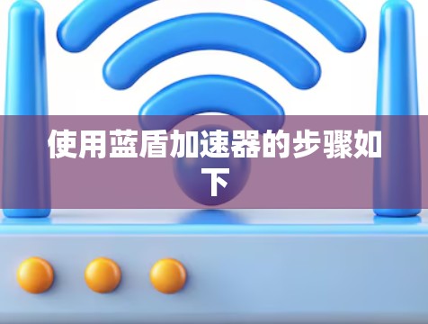 使用蓝盾加速器的步骤如下