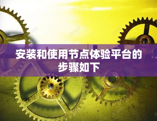 安装和使用节点体验平台的步骤如下