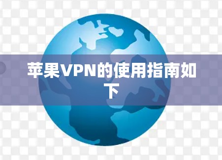 苹果VPN的使用指南如下